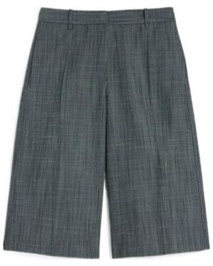 Jil Sander Pressed Creased Shorts - Gray