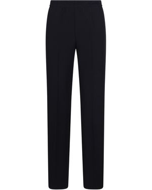 ERMANNO FIRENZE Elasticated-Waist Pants - Blue