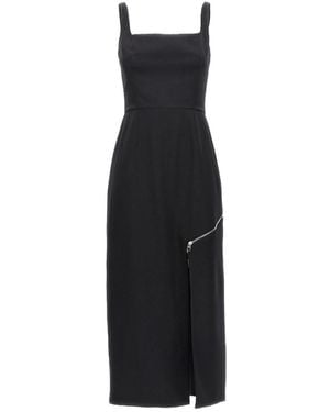 McQueen Zip-Detailed Dress - Black