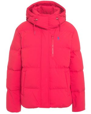 Polo Ralph Lauren Quilted Hooded Down Jacket - Pink