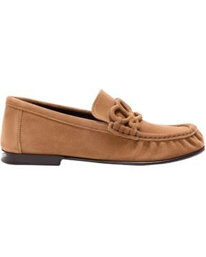 Loewe Round-Toe Loafers - Brown