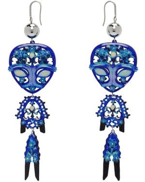 Tory Burch Dangle Earrings - Blue