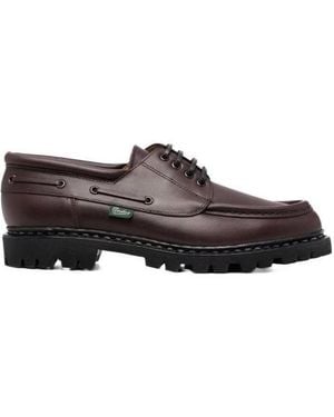 Paraboot Lace Up Leather Derby Shoes - Brown