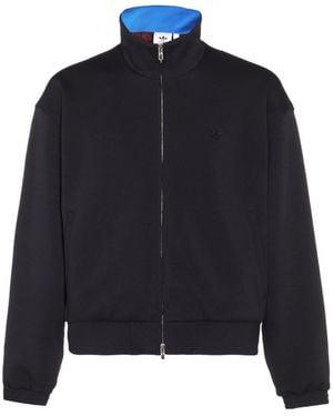 Adidas by Wales Bonner Adidas Originals X Wales Bonner High Neck Zipped Track Top - Blue