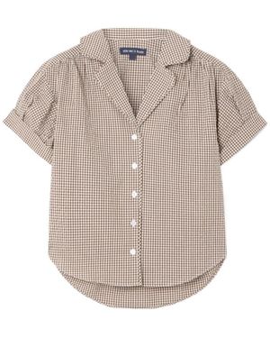Veronica Beard Short Sleeve Shirt - Grey