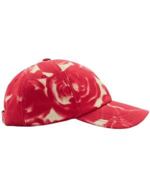 Burberry Floral-Print Cotton Baseball Cap - Red