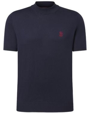 Brunello Cucinelli Cotton Jumper - Blue