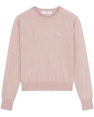 Maison Kitsuné Baby Fox Patch Jumper - Pink