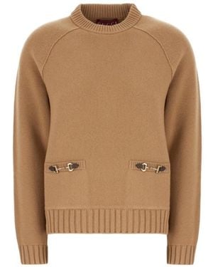 Gucci Long-Sleeved Sweater - Brown