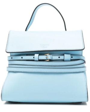 Moschino Tie Me Mini Shoulder Bag - Blue