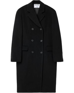Filippa K Harper Double-Breasted Coat - Black