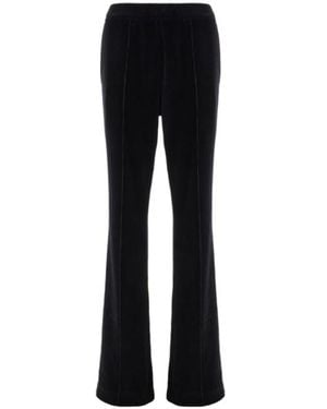 Tom Ford Logo-Embroidered Velvet Pants - Black
