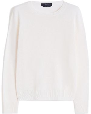 Weekend by Maxmara Wkdatzeco Crewneck Knitted Jumper - White