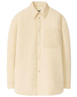 Fabiana Filippi Pleated Lapel Coat - Natural