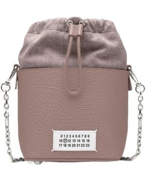 Maison Margiela 5Ac Drawstring Bucket Bag - Grey