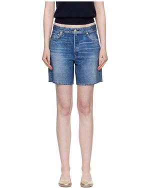Rag & Bone Miramar Kaia Shorts - Blue