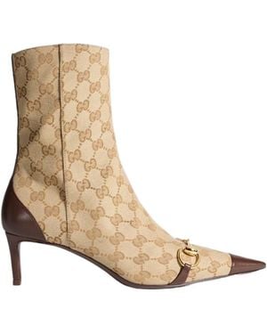 Gucci Donna Horsebit Bootie - Natural