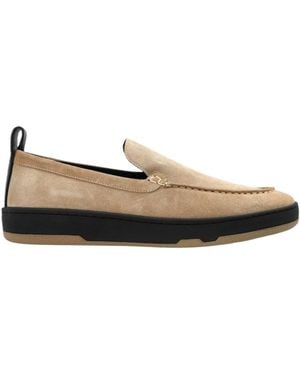 Lanvin Contrast-Sole Loafers - Brown
