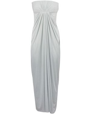 Alberta Ferretti Strapless Dress - White