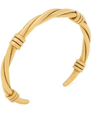 Saint Laurent Twist Cuff - Metallic