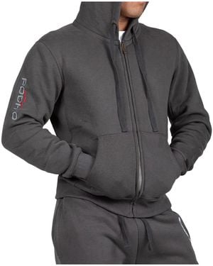PODHIO Hooded Zip Sweatshirt - Grey
