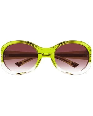 Gucci Eyewear Round Frame Sunglasses - Yellow