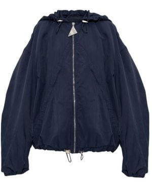 The Attico The Hooded Jacket - Blue