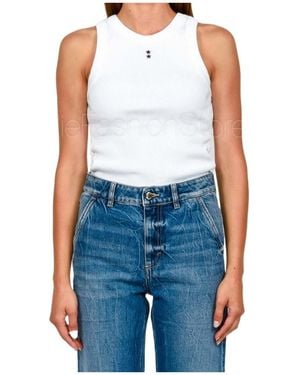 ICON DENIM Crew Neck Vest - Blue