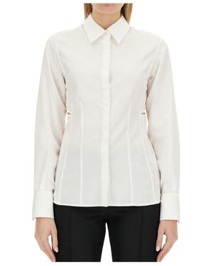 Helmut Lang Poplin Slash Shirt - White