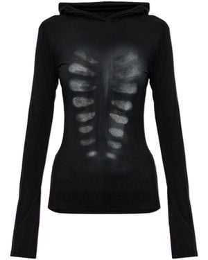 AVAVAV Xray Printed Hooded Top - Black