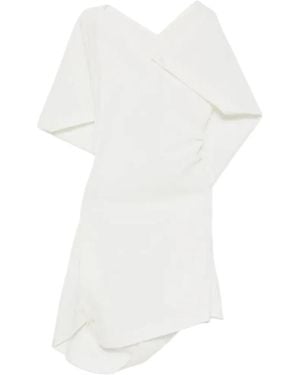 Issey Miyake Draped Mini Dress - White