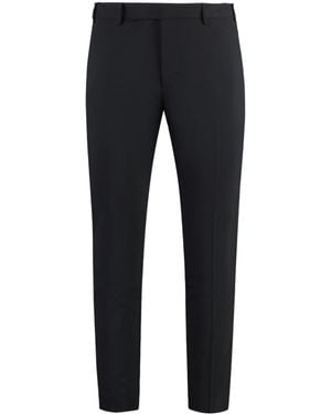 PT01 Pt Torino Wool Blend Dress Trousers - Black