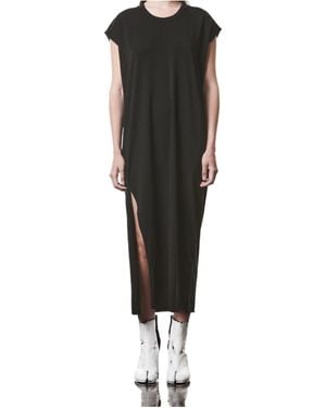 Thom Krom Side-Slit Midi Dress - Black