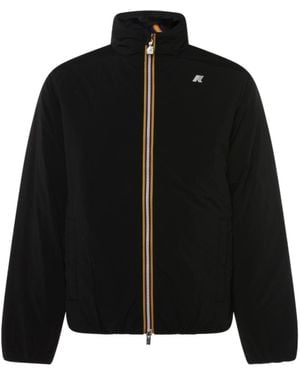 K-Way Zip-Up Padded Jacket - Black