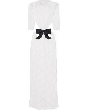 ShuShu/Tong Hollowed-Out Lace Dress - White
