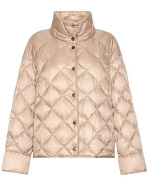 Max Mara The Cube Mtctrionfo Quilted Jacket - Natural