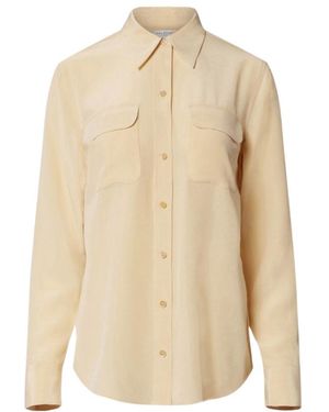 Equipment Silk Long-Sleeve Shirt - Natural