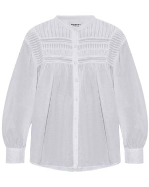 Isabel Marant Isabel Marant Étoile Gathered Plalia Blouse - White
