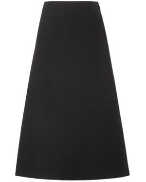 Fendi Wool Bouclé Skirt - Black