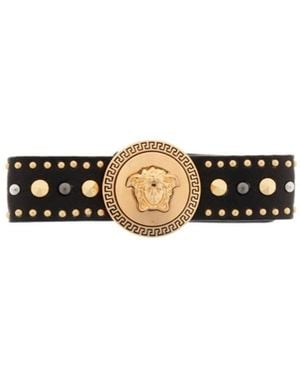 Versace Studded Hair Clip - White
