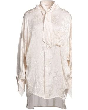Balenciaga Long-Sleeve Shirt Dress - White