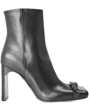 Balenciaga Heeled Ankle Boots - Black