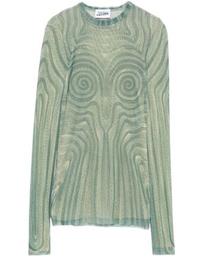 Jean Paul Gaultier Tulle Top - Green