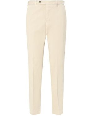 Pt Pantaloni Pt Torino Slim Tailored Trousers - Natural