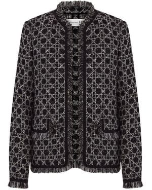 Dior Macrocannage Regular-Fit Jacket - Black