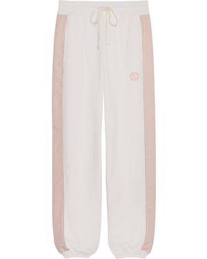Gucci Logo Embroidered Jersey Trackpants - White