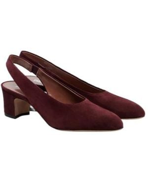 Paris Texas Lavinia 50 Suede Slingback Pumps - Brown