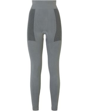 Fendi Logo Detailed High-Waist Leggings - Grey