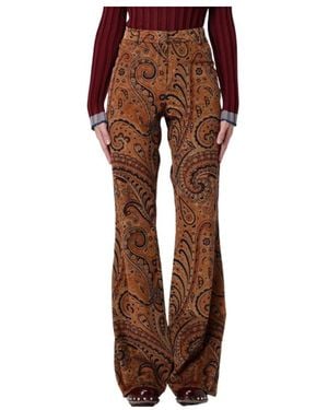 Etro Casual Pants With Belt Loops - Brown
