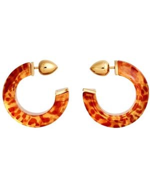 Alaïa Edge Hoops Earrings - Orange